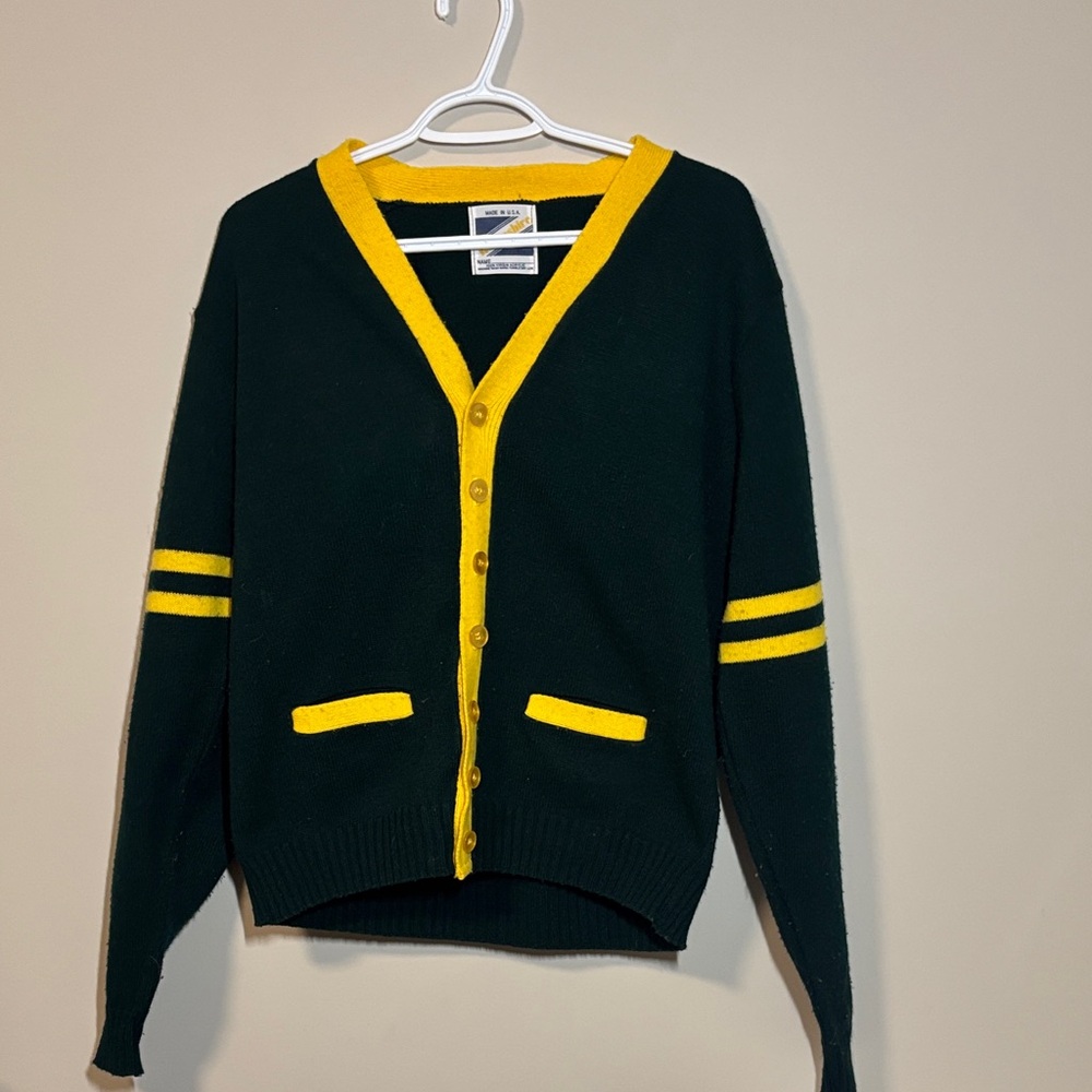 Havenshire 60-70s vintage varsity women’s large  cardigan made in USA
